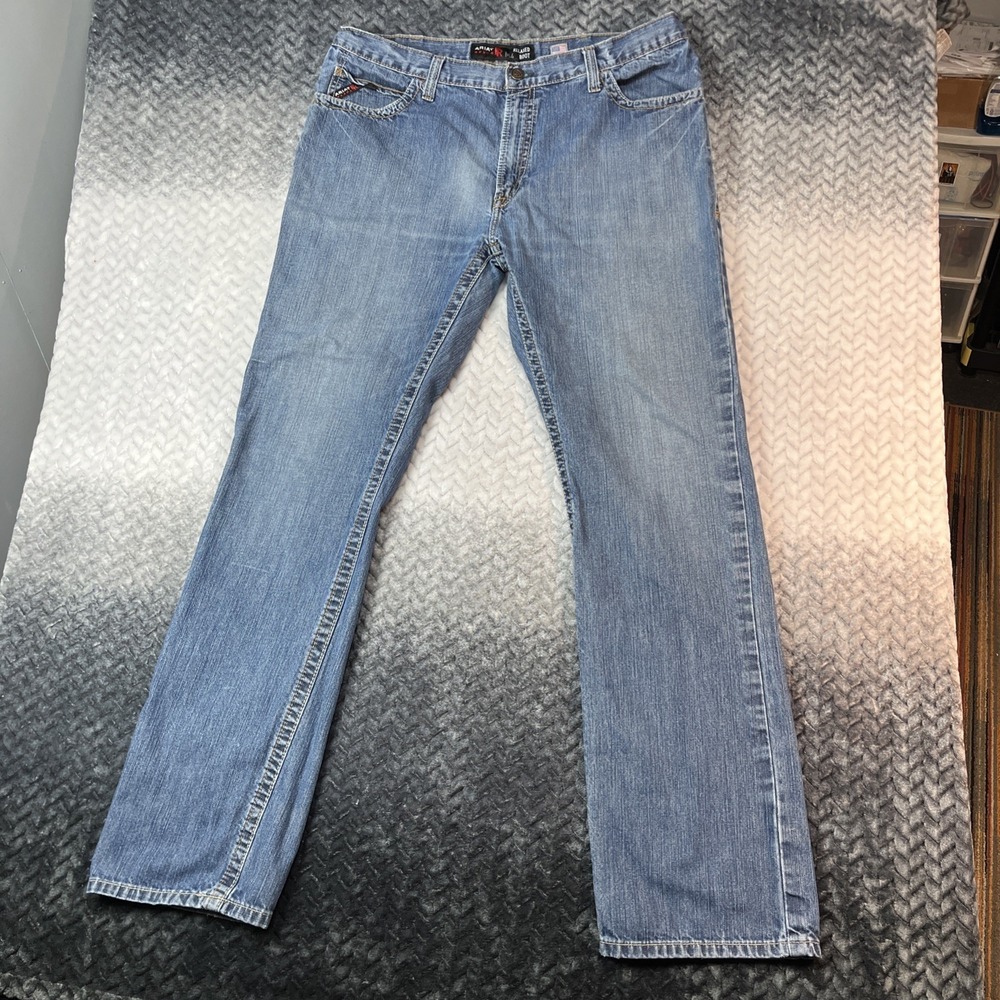 ARIAT Legacy M4 Relaxed Boot Cut Jeans Mens 40x38 Medium Wash Western